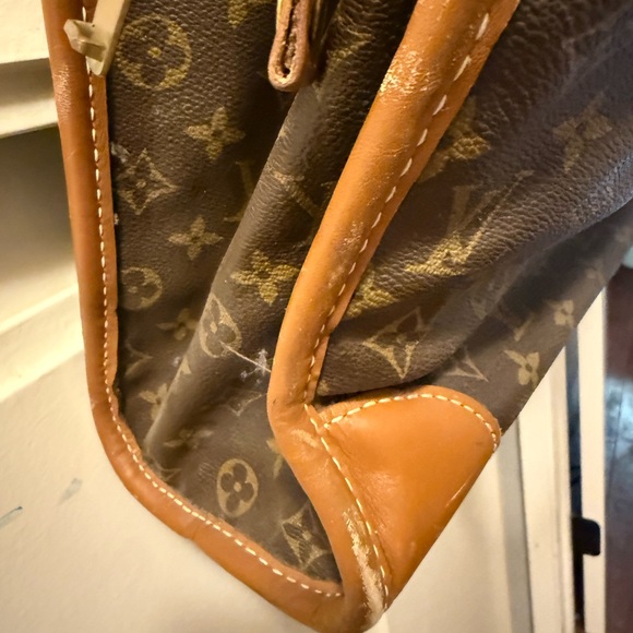 Vintage Louis Vuitton Tan and Brown Monogram Tote - Picture 3 of 6